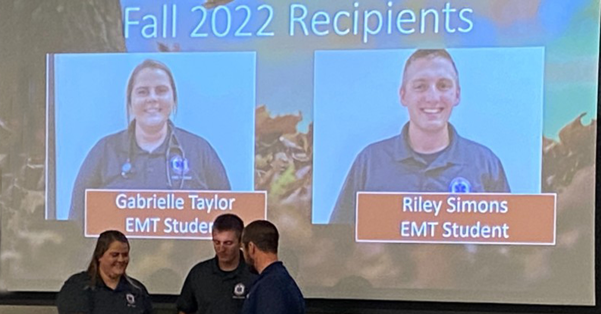 Two NWTC students earn EMS scholarships