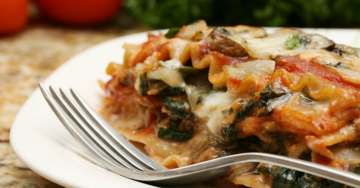 Enjoy lasagna made heart-healthy